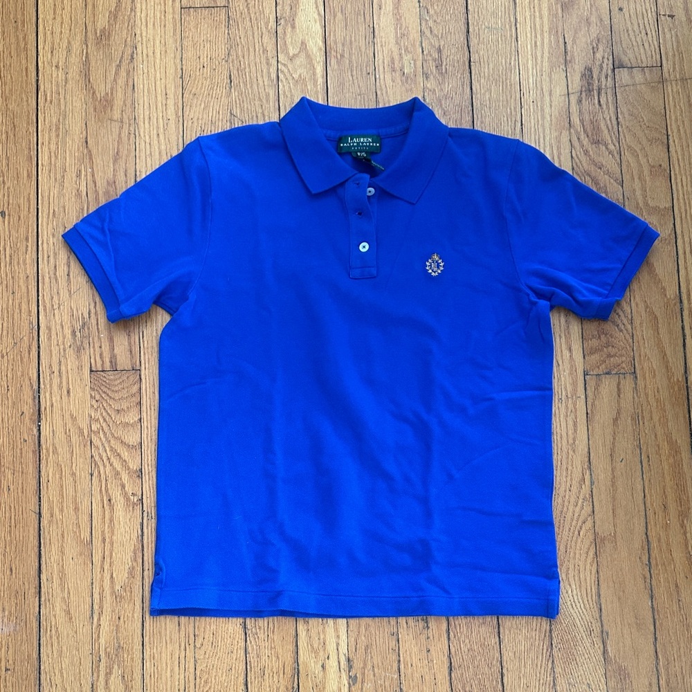 Lauren by Ralph Lauren classic royal blue polo in PS